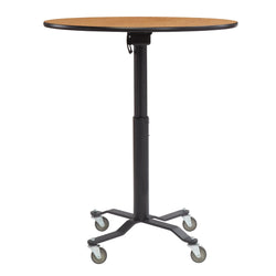 NPS Cafe Time II Table, 24" Round, High Pressure Laminate Top, MDF Core, ProtectEdge (NationalPublic Seating NPS-PCT124MDPE)