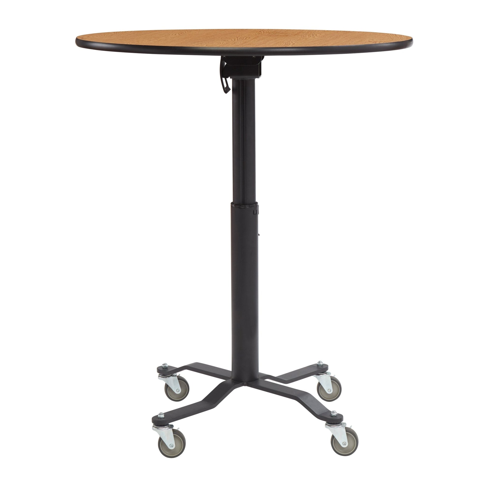 NPS Cafe Time II Table, 30" Round, High Pressure Laminate Top, MDF Core, ProtectEdge (NationalPublic Seating NPS-PCT130MDPE) - SchoolOutlet