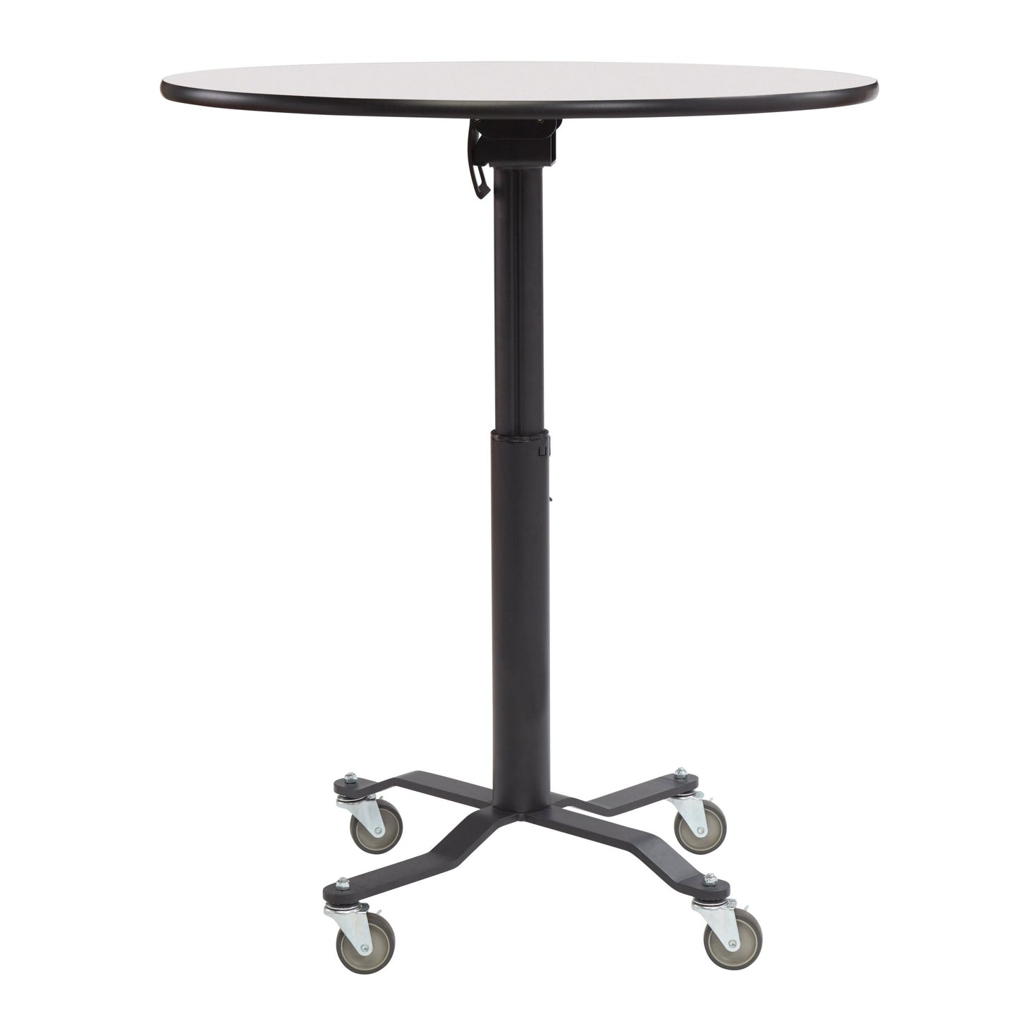 NPS Cafe Time II Table, 30" Round, Whiteboard Top, MDF Core, Protect Edge (NationalPublic Seating NPS-PCT130MDPEWB) - SchoolOutlet
