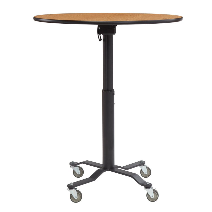 NPS Cafe Time II Table, 36" Round, High Pressure Laminate Top, MDF Core, ProtectEdge (NationalPublic Seating NPS-PCT136MDPE) - SchoolOutlet