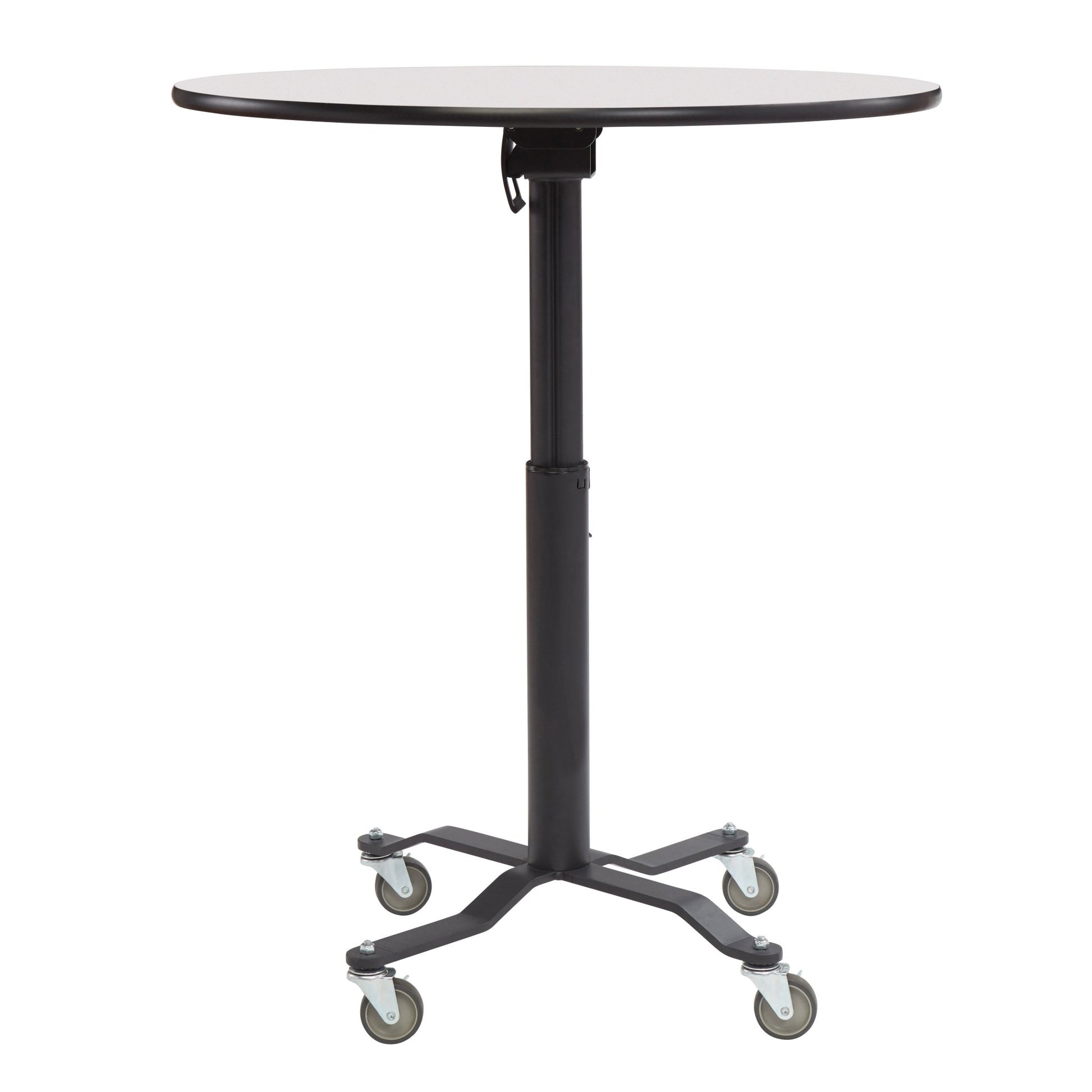 NPS Cafe Time II Table, 36" Round, Whiteboard Top, MDF Core, Protect Edge (NationalPublic Seating NPS-PCT136MDPEWB) - SchoolOutlet