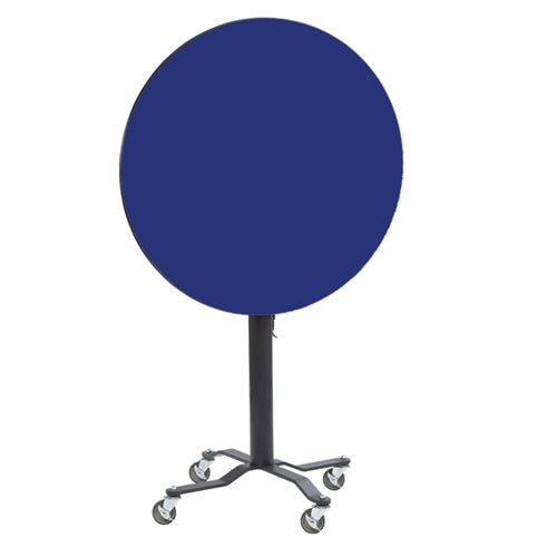 NPS Cafe Time II Table, 36" Round, High Pressure Laminate Top, Particle Board, Vinyl T-Molding (NationalPublic Seating NPS-PCT136PBTM) - SchoolOutlet