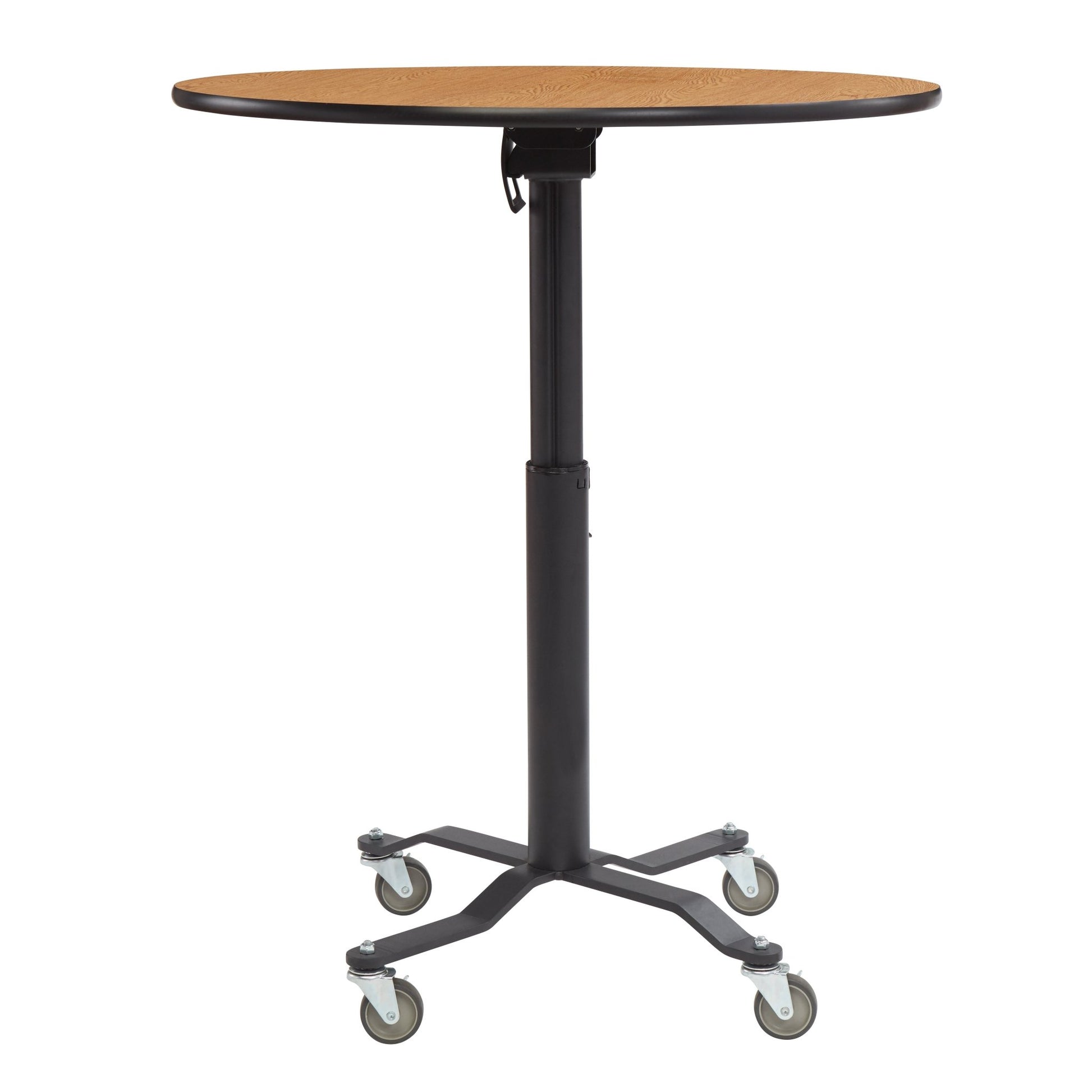 NPS Cafe Time II Table, 36" Round, High Pressure Laminate Top, Particle Board, Vinyl T-Molding (NationalPublic Seating NPS-PCT136PBTM) - SchoolOutlet