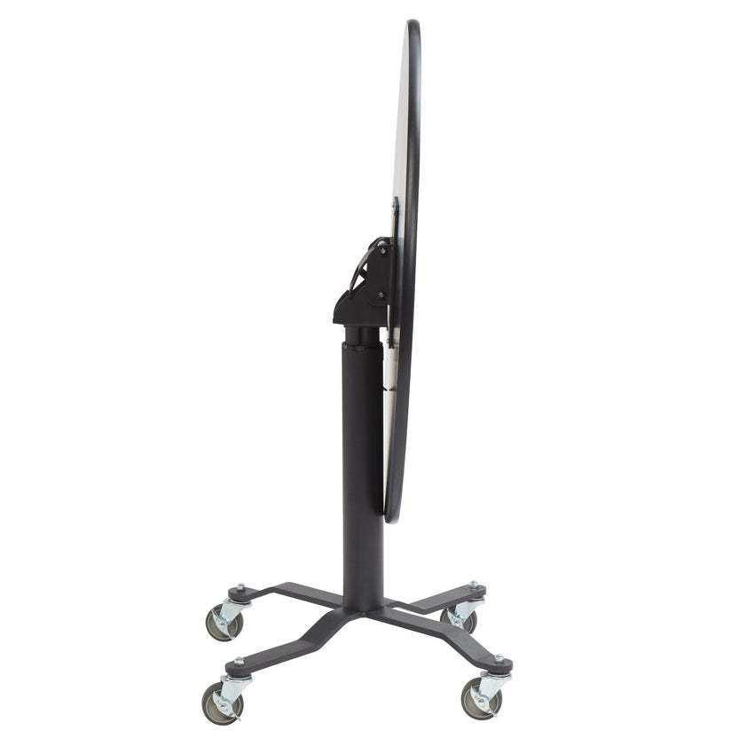 NPS Cafe Time II Table, 36" Round, High Pressure Laminate Top, Particle Board, Vinyl T-Molding (NationalPublic Seating NPS-PCT136PBTM) - SchoolOutlet