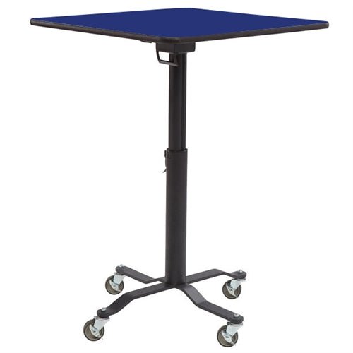 NPS Cafe Time II Table, 24" Square, High Pressure Laminate Top, MDF Core, Protect Edge (National Public Seating NPS-PCT324MDPE) - SchoolOutlet