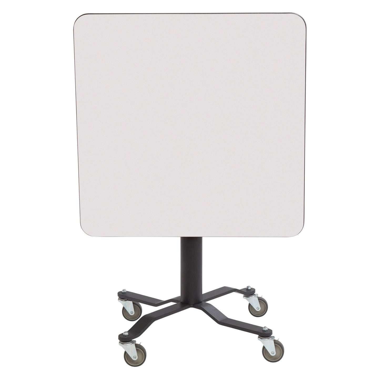 NPS Cafe Time II Table, 24" Square, Whiteboard Top, MDF Core, Protect Edge (NationalPublic Seating NPS-PCT324MDPEWB) - SchoolOutlet