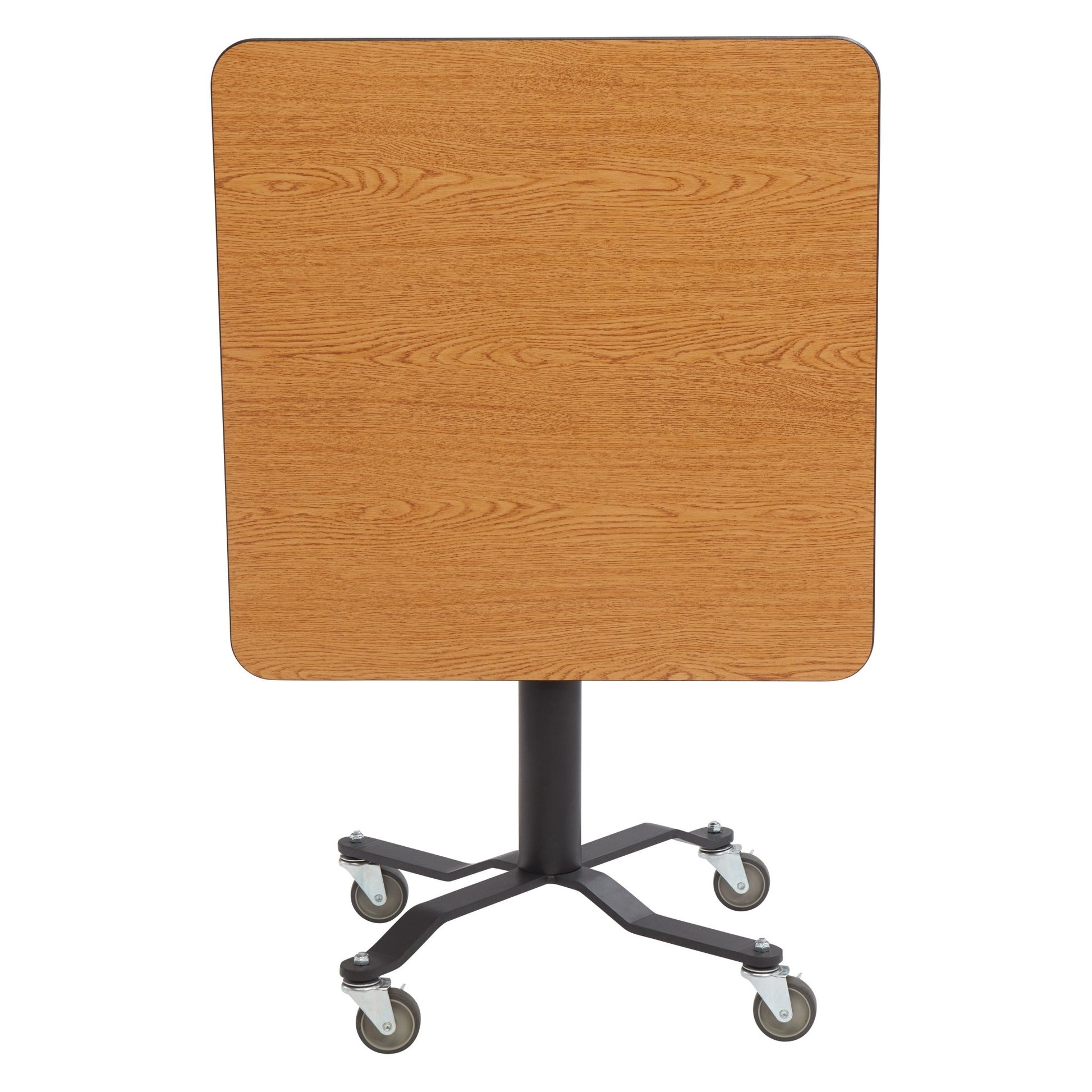 NPS Cafe Time II Table, 24" Square, High Pressure Laminate Top, ParticleBoard, Vinyl T-Molding (NationalPublic Seating NPS-PCT324PBTM) - SchoolOutlet