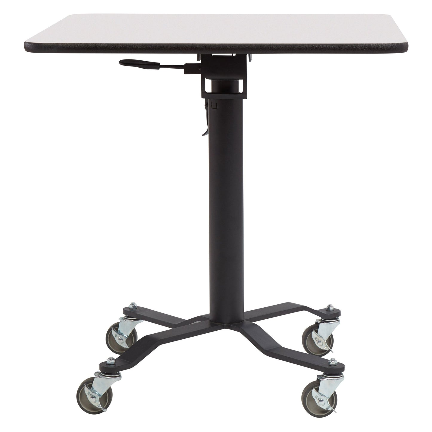 NPS Cafe Time II Table, 30" Square, Whiteboard Top, Particle Board, Vinyl T-Molding (NationalPublic Seating NPS-PCT330PBTMWB) - SchoolOutlet