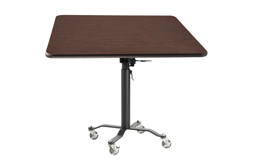 NPS Cafe Time II Table, 36" Square, High Pressure Laminate Top, MDF Core, Protect Edge (National Public Seating NPS-PCT336MDPE) - SchoolOutlet