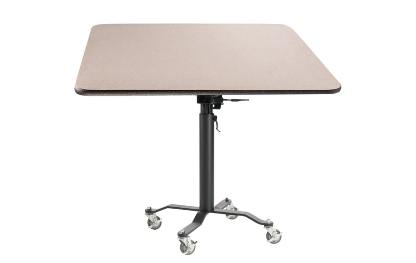 NPS Cafe Time II Table, 36" Square, High Pressure Laminate Top, MDF Core, Protect Edge (National Public Seating NPS-PCT336MDPE) - SchoolOutlet