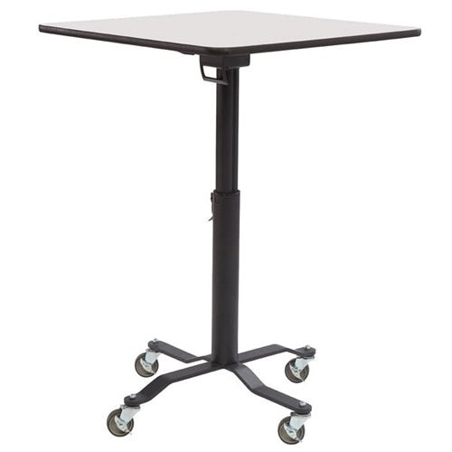 NPS Cafe Time II Table, 36" Square, High Pressure Laminate Top, MDF Core, Protect Edge (National Public Seating NPS-PCT336MDPE) - SchoolOutlet