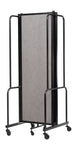 NPS ROBO Series Flexible Room Divider 3 Sections, PET Panels - 6'H x 6'L - SchoolOutlet