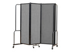 NPS ROBO Series Flexible Room Divider 3 Sections, PET Panels - 6'H x 6'L - SchoolOutlet