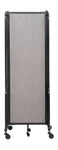 NPS ROBO Series Flexible Room Divider 3 Sections, PET Panels - 6'H x 6'L - SchoolOutlet