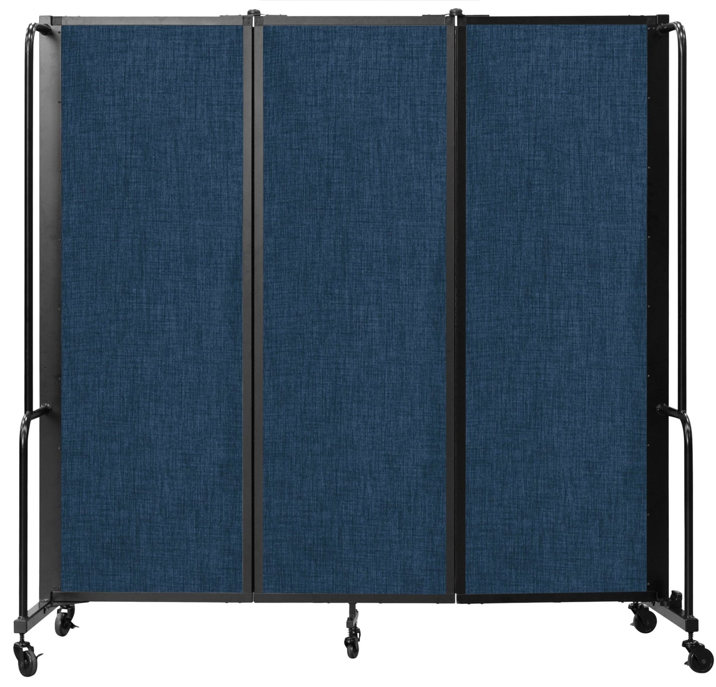 NPS ROBO Series Flexible Room Divider 3 Sections, PET Panels - 6'H x 6'L - SchoolOutlet