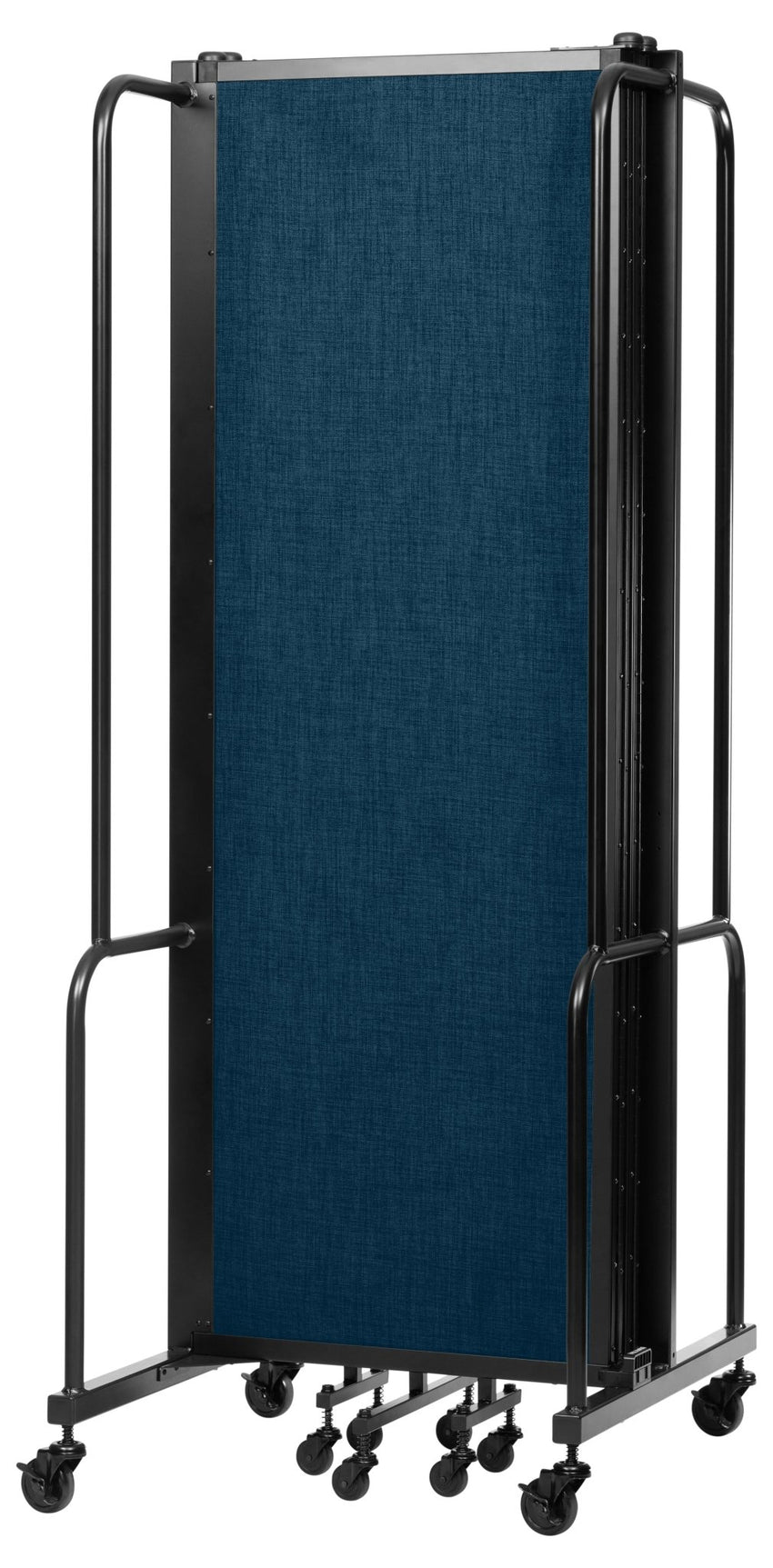 NPS ROBO Series Flexible Room Divider 5 Sections, PET Panels - 6'H x 9' 10"L - SchoolOutlet