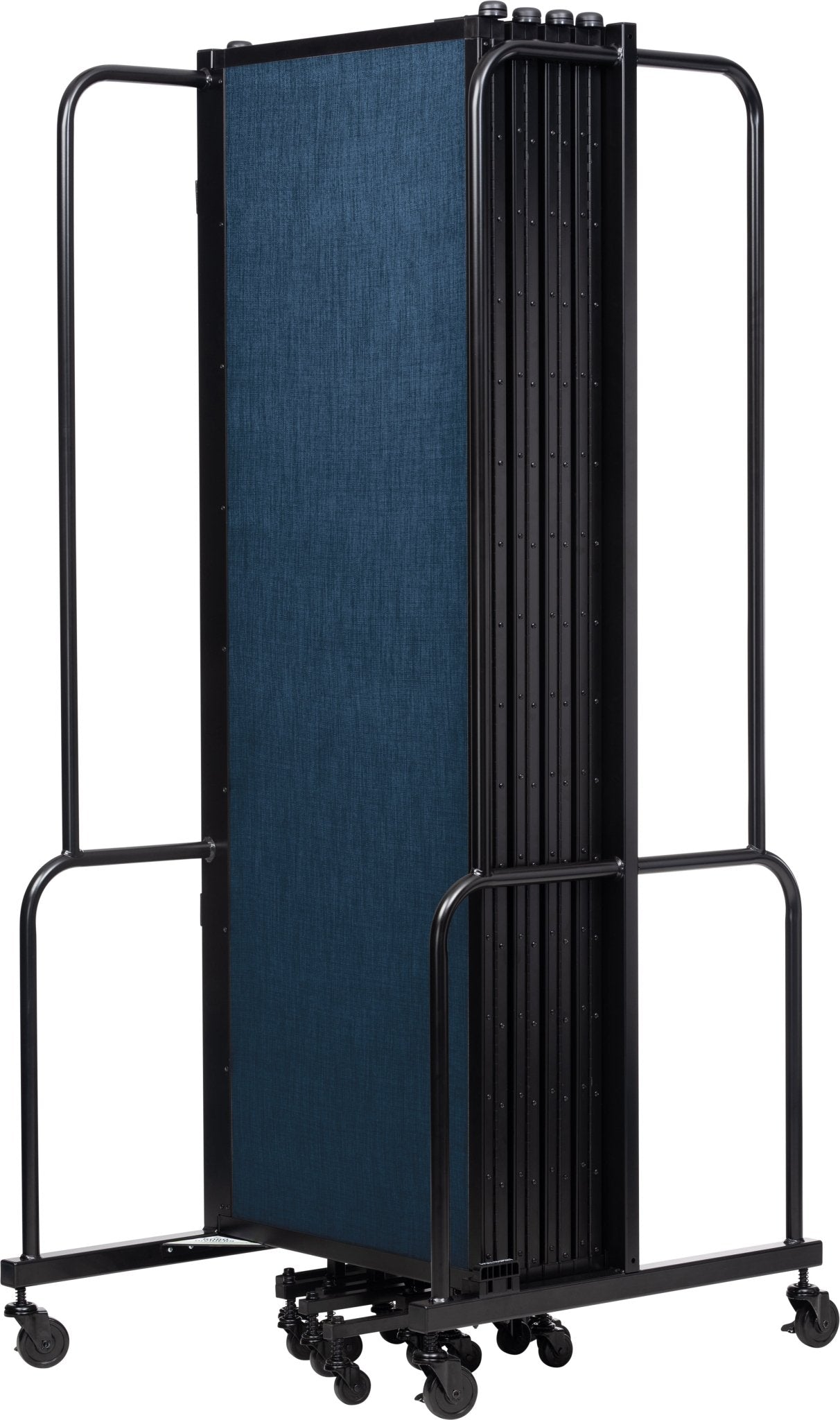 NPS ROBO Series Flexible Room Divider 9 Sections, PET Panels - 6'H x 17' 6"L - SchoolOutlet