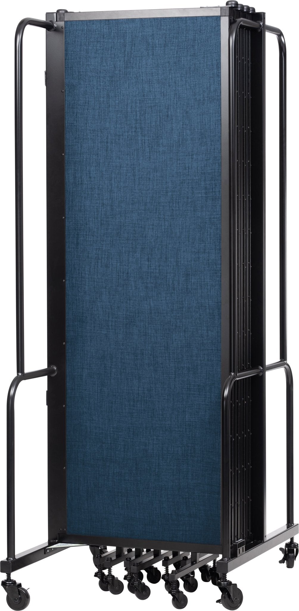 NPS ROBO Series Flexible Room Divider 9 Sections, PET Panels - 6'H x 17' 6"L - SchoolOutlet