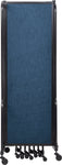 NPS ROBO Series Flexible Room Divider 9 Sections, PET Panels - 6'H x 17' 6