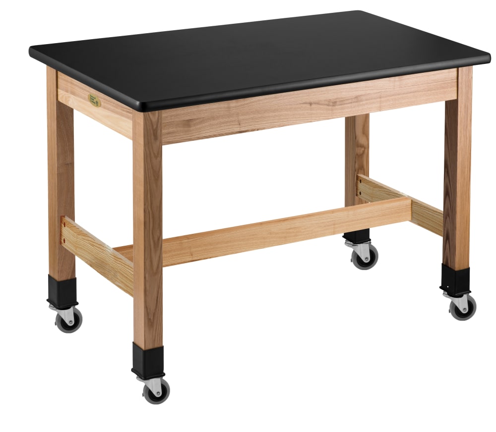NPS Science Lab Table - 24" x 72" x 30"H (National Public Seating NPS-SLT1-2472) - SchoolOutlet