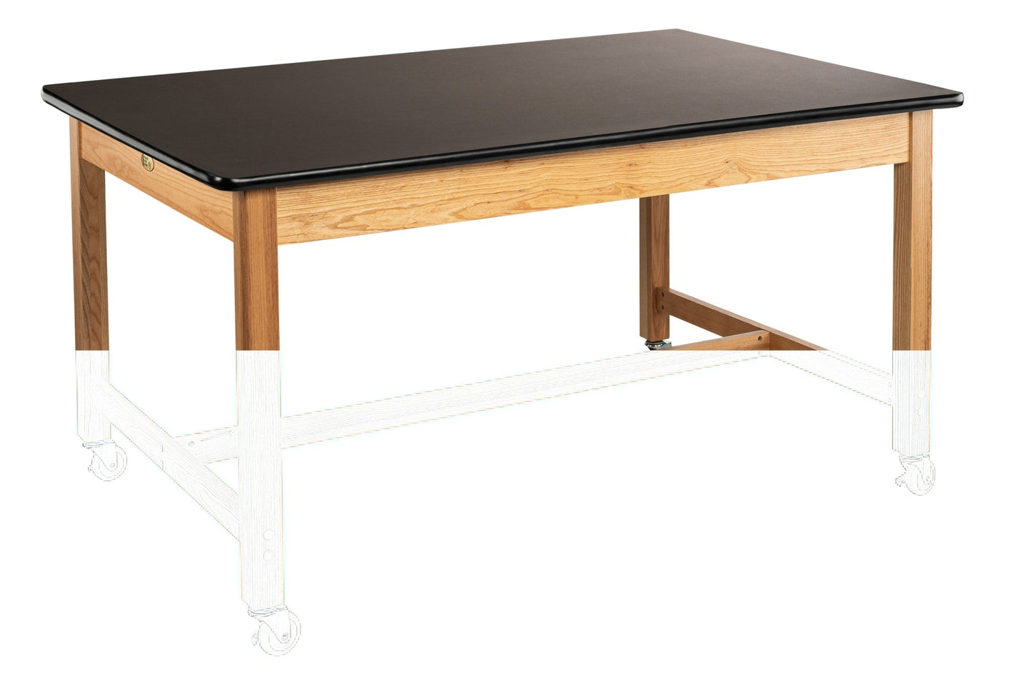 NPS Wood Science Lab Table, 42 x 60 x 30, HPL Top (National Public Seating NPS-SLT1-4260H) - SchoolOutlet