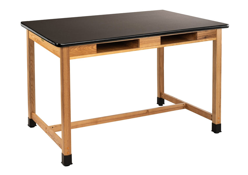 NPS Wood Science Lab Table, 42 x 60 x 36"H (National Public Seating NPS-SLT2-4260) - SchoolOutlet