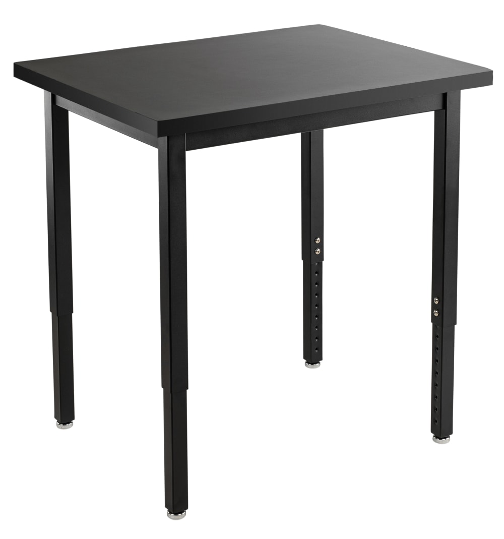 NPS Science Lab Table, 24" X 24", Steel Legs (National Public Seating NPS-SLT3-2424C) - SchoolOutlet