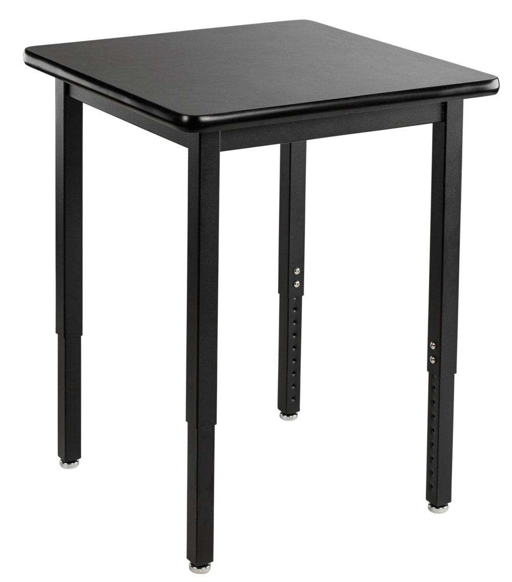 NPS Science Lab Table, 24" X 24", Steel Legs (National Public Seating NPS-SLT3-2424C) - SchoolOutlet