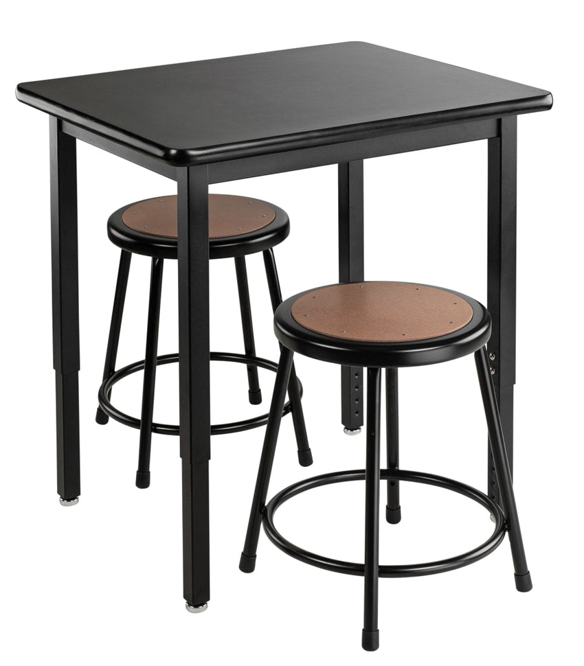 NPS Science Lab Table, 24" X 30", Steel Legs (National Public Seating NPS-SLT3-2430C) - SchoolOutlet