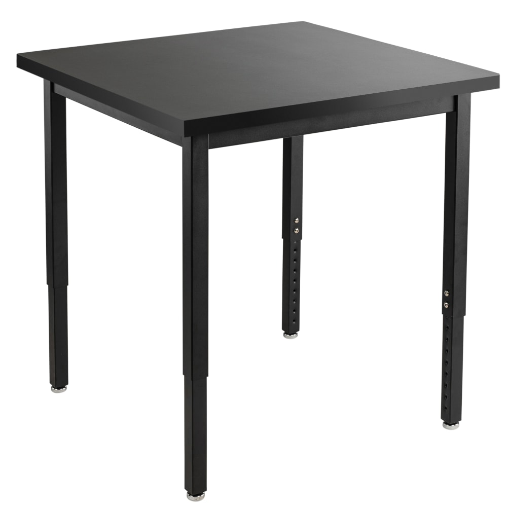 NPS Science Lab Table, 30" X 30", Steel Legs (National Public Seating NPS-SLT3-3030C) - SchoolOutlet