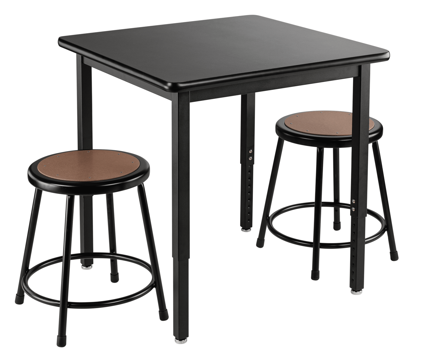 NPS Science Lab Table, 30" X 30", Steel Legs (National Public Seating NPS-SLT3-3030C) - SchoolOutlet