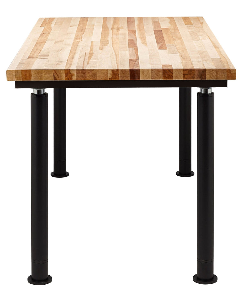 NPS Designer Science Lab Table, 24 X 54, Butcherblock Top (National Public Seating NPS-SLT6-2454B) - SchoolOutlet