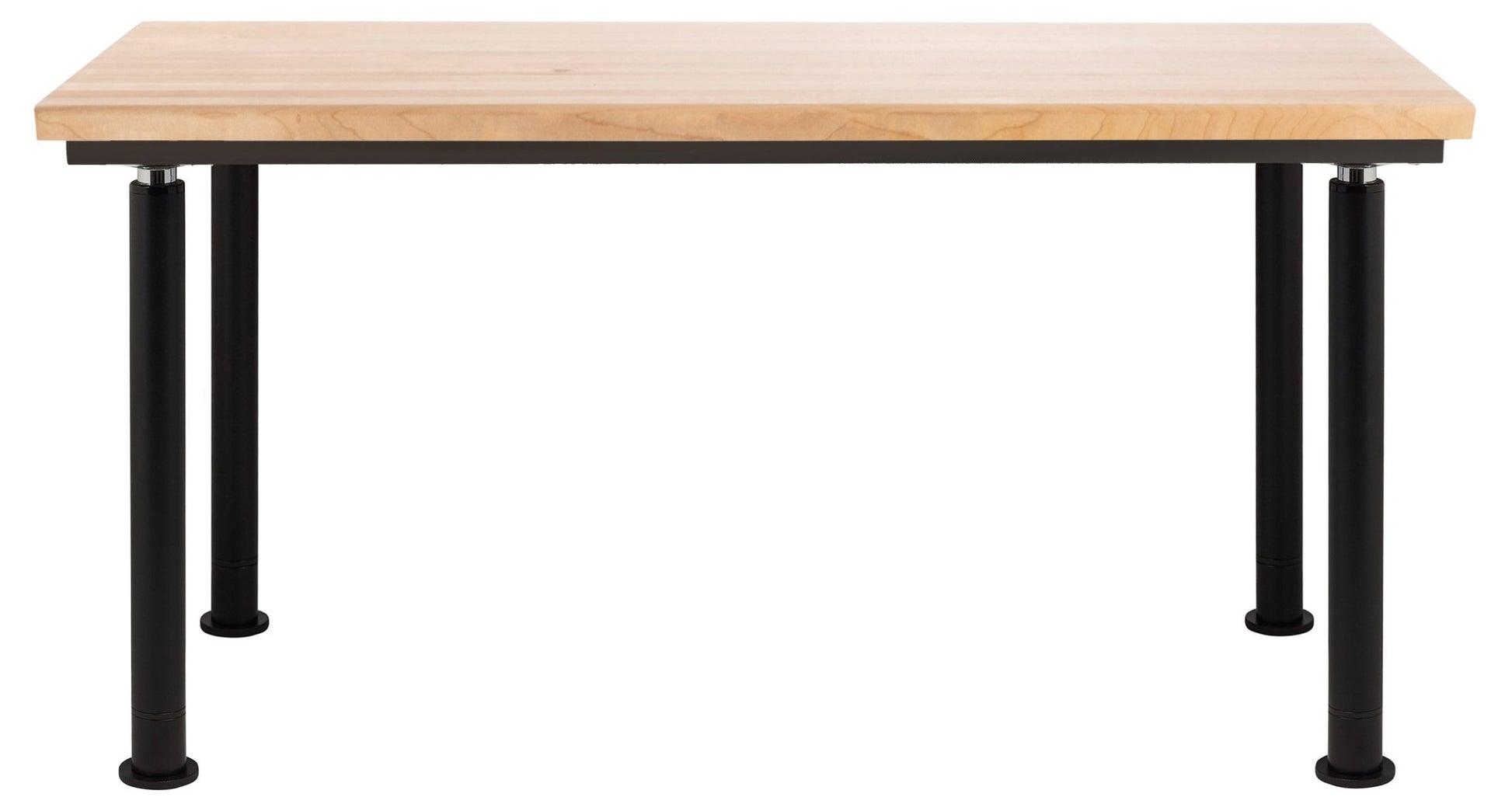 NPS Designer Science Lab Table, 24 X 54, Butcherblock Top (National Public Seating NPS-SLT6-2454B) - SchoolOutlet