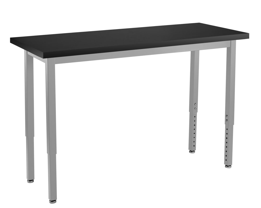 NPS Science Lab Table, 18" X 48", Steel Legs (National Public Seating NPS-SLT3-1848C) - SchoolOutlet