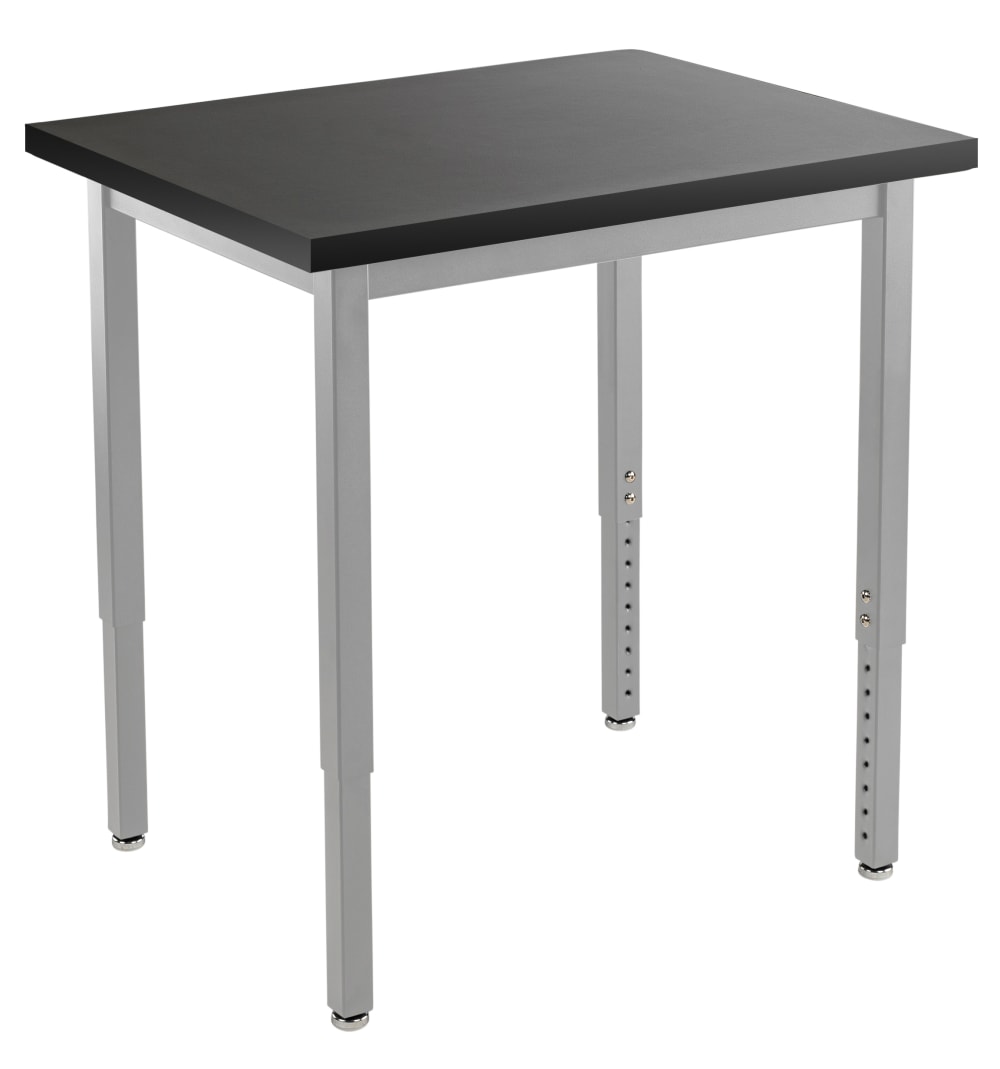 NPS Science Lab Table, 24" X 24", Steel Legs (National Public Seating NPS-SLT3-2424C) - SchoolOutlet