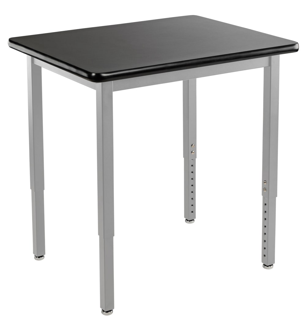 NPS Science Lab Table, 24" X 30", Steel Legs (National Public Seating NPS-SLT3-2430C) - SchoolOutlet