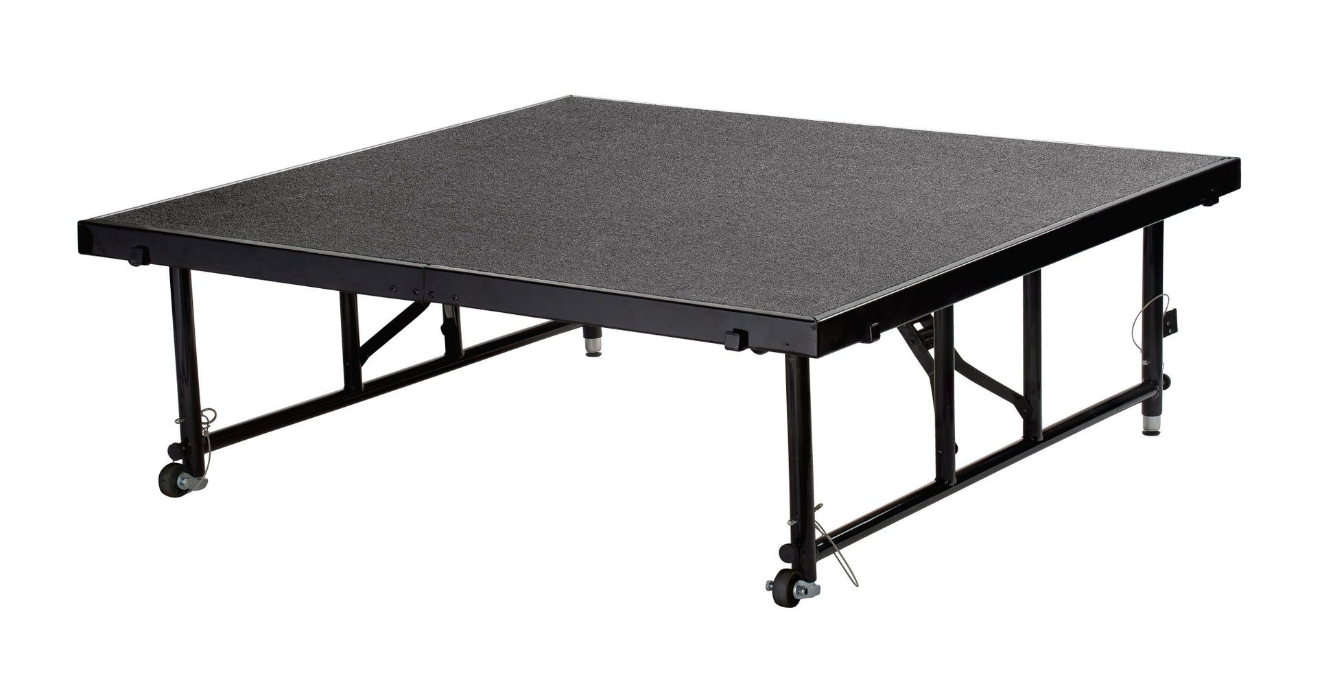 NPS Transfix Stage Platform - Adjustable Height with Carpeted or Hardboard Surface - SchoolOutlet