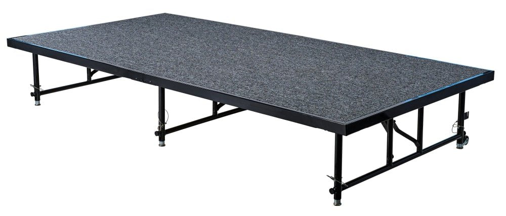 NPS Transfix Stage Platform - Adjustable Height with Carpeted or Hardboard Surface - SchoolOutlet