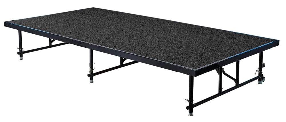 NPS Transfix Stage Platform - Adjustable Height with Carpeted or Hardboard Surface - SchoolOutlet