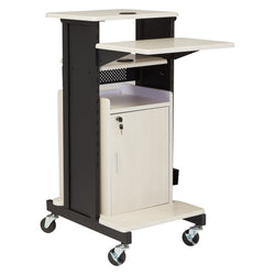 Oklahoma Sound Premium Plus Presentation Cart with Storage Cabinet (Oklahoma Sound OKL-PRC250)