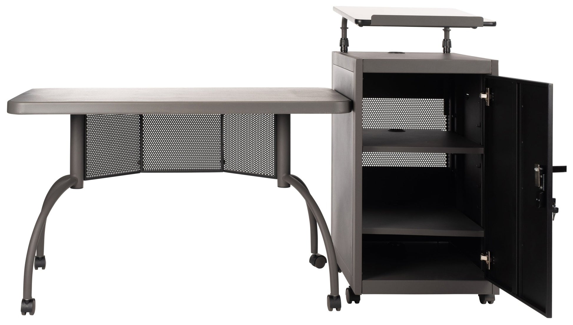 Oklahoma Sound Teacher's WorkPod Desk and Lectern Kit (Oklahoma Sound OKL-TWP) - SchoolOutlet