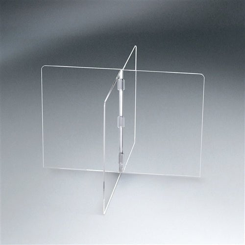 Pacesetter SG2029A - 1/4" Acrylic Small Interlock 4 Panel Tabletop Partition 34" W x 23 1/2" H x 34 1/2" D - SchoolOutlet
