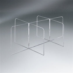 Pacesetter SG2039A - 1/4" Acrylic Small Interlock 7 Panel Tabletop Partition 89" W x 23 1/2" H x 34 1/4" D