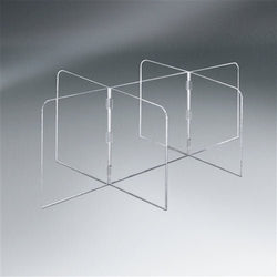 Pacesetter SG2039A - 1/4" Acrylic Small Interlock 7 Panel Tabletop Partition 89" W x 23 1/2" H x 34 1/4" D