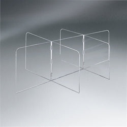 Pacesetter SG2039B - 1/4" Acrylic Large Interlock 7 Panel Tabletop Partition 89" W x 23. 1/2" H x 45 1/4" D