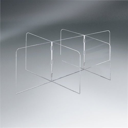 Pacesetter SG2039B - 1/4" Acrylic Large Interlock 7 Panel Tabletop Partition 89" W x 23. 1/2" H x 45 1/4" D - SchoolOutlet