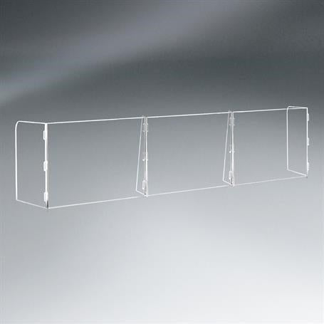 Pacesetter Awards SG2071 - 3 Panel Interlocking Counter Barrier Partition No Opening 94 1/2" W x 23 1/2" H x 14 1/2" D - SchoolOutlet