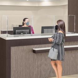 Pacesetter Awards SG2071 - 3 Panel Interlocking Counter Barrier Partition No Opening 94 1/2" W x 23 1/2" H x 14 1/2" D