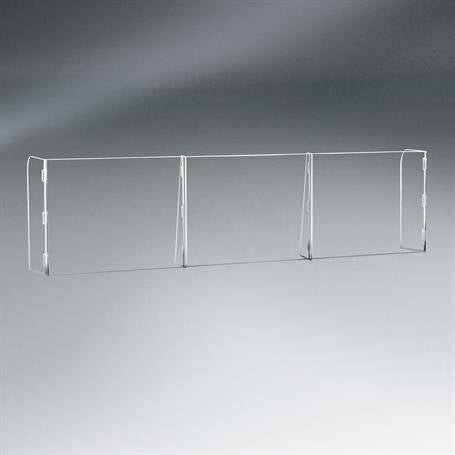 Pacesetter Awards SG2071P1 - 3 Panel Interlocking Counter Barrier Partition With One Opening 94 1/2" W x 23 1/2" H x 14 1/2" D - SchoolOutlet