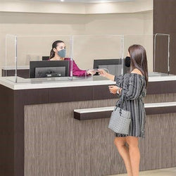 Pacesetter Awards SG2071P1 - 3 Panel Interlocking Counter Barrier Partition With One Opening 94 1/2" W x 23 1/2" H x 14 1/2" D
